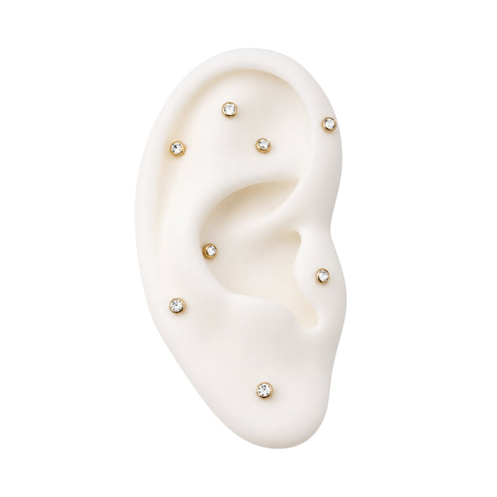 Bezel-Set Swarovski Crystal Earring
