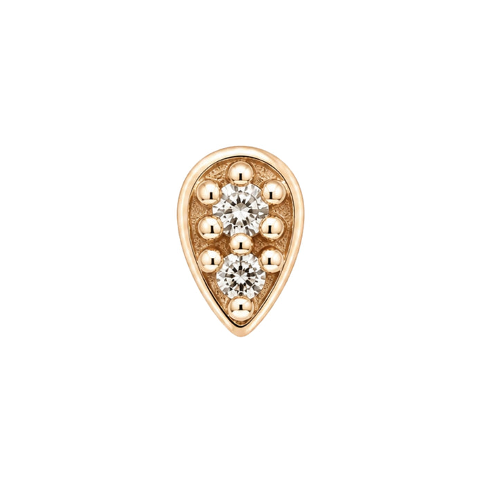 Tiny Crystal Droplet Earring