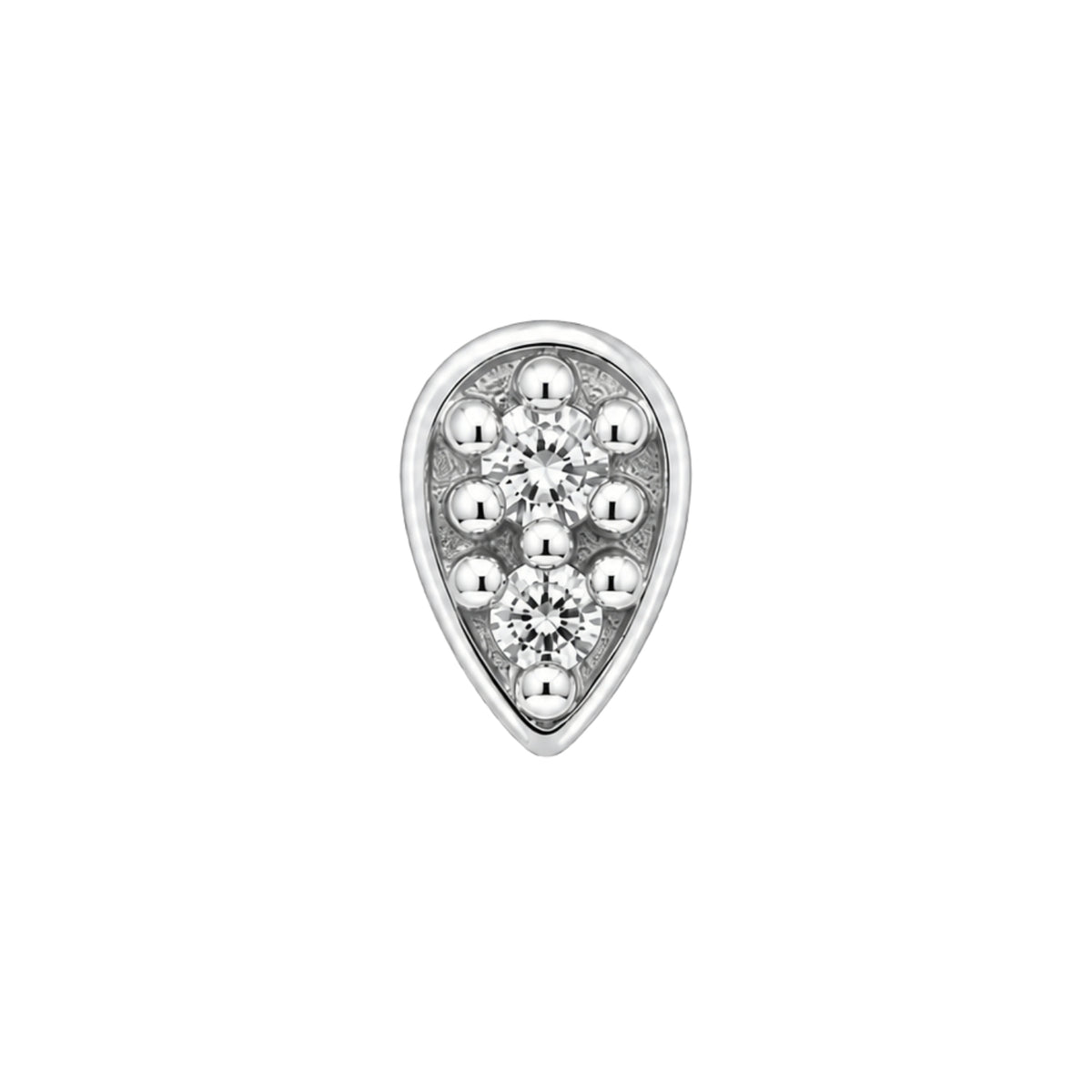 Tiny Crystal Droplet Earring