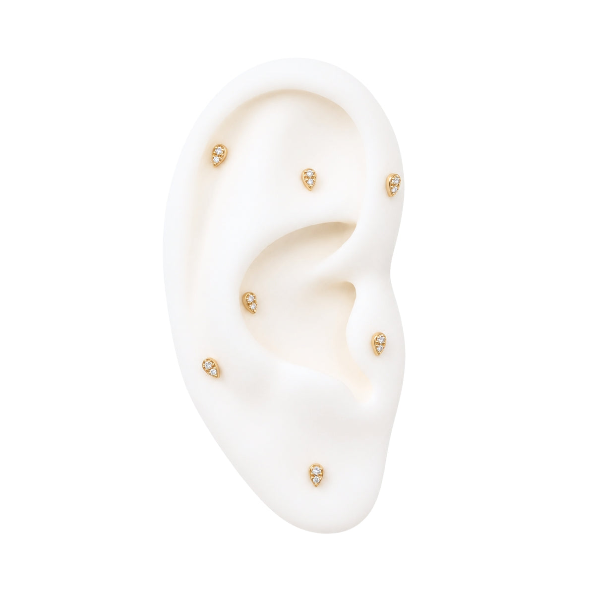 Tiny Crystal Droplet Earring