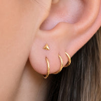 Tiny Pyramid Earring