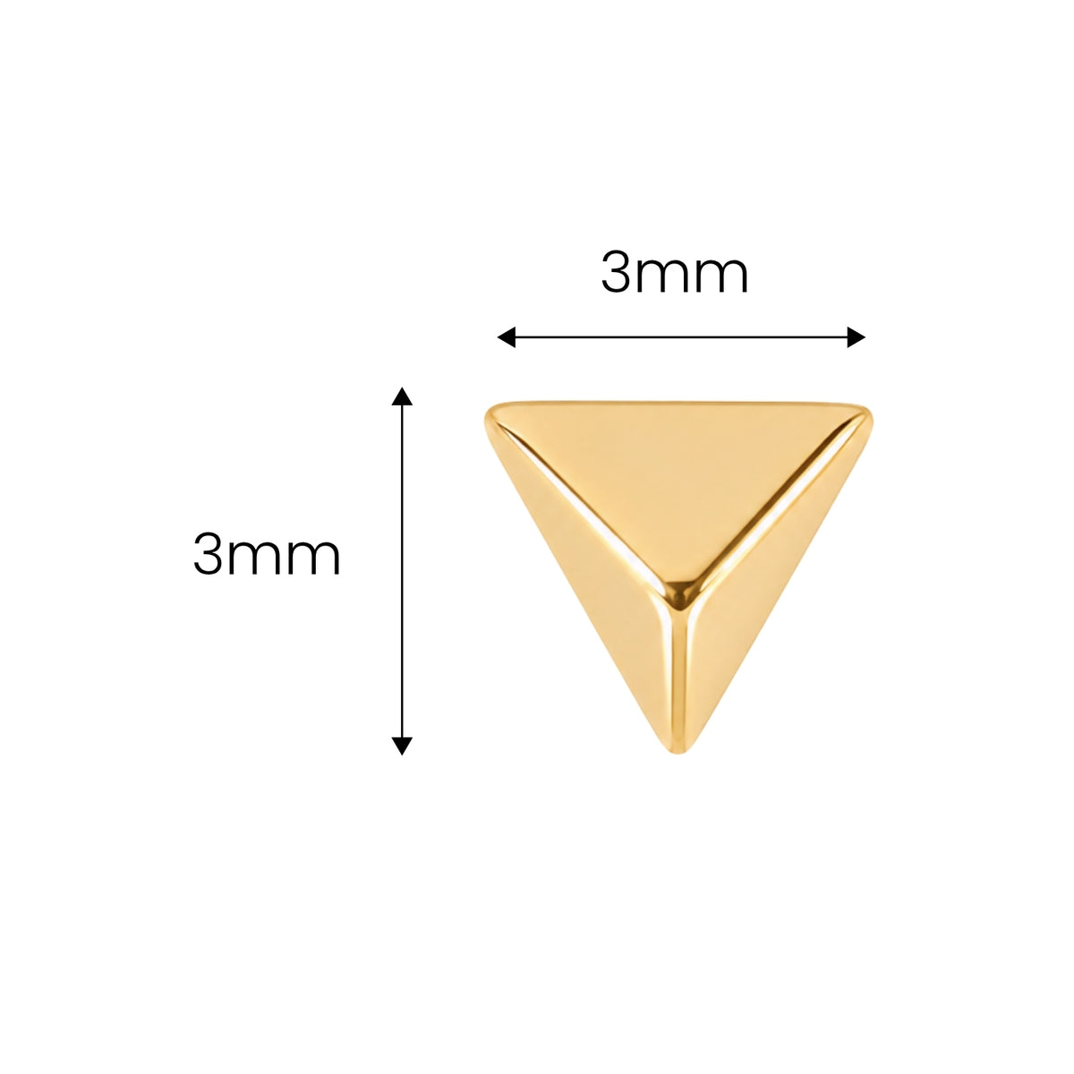 Tiny Pyramid Earring