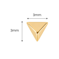 Tiny Pyramid Earring