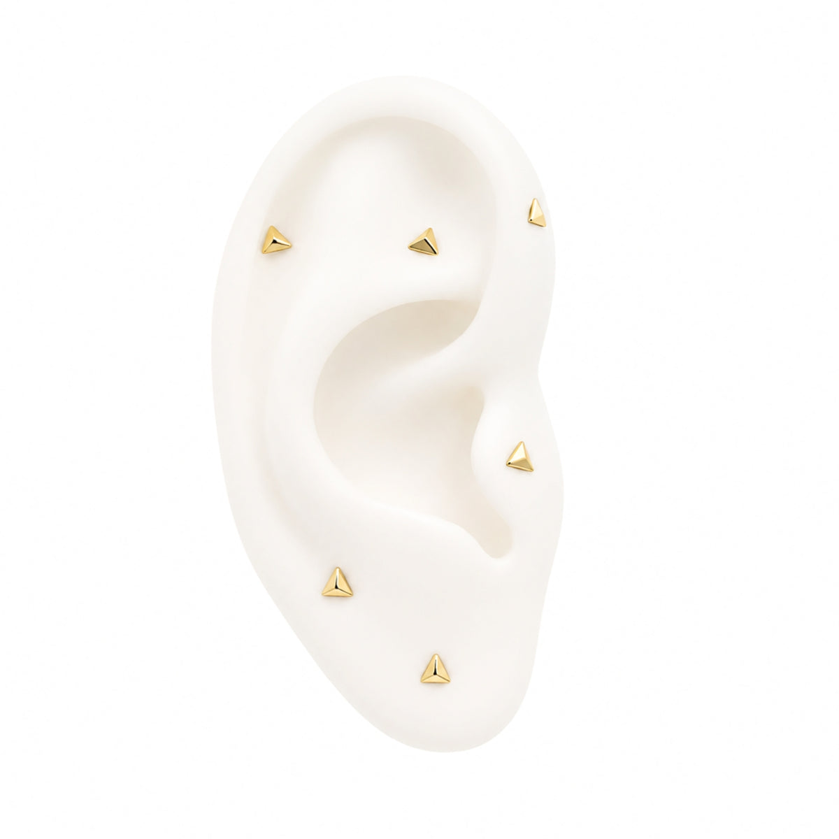 Tiny Pyramid Earring