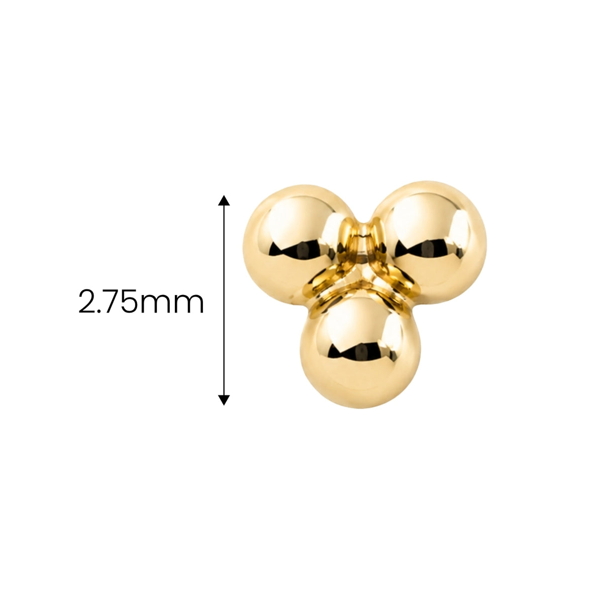 Tri-bead Earring