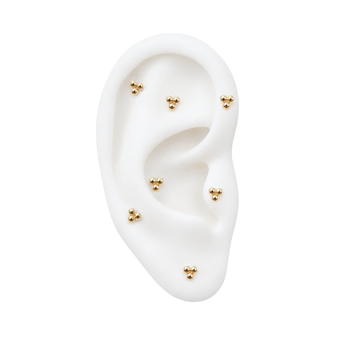 Tri-bead Earring