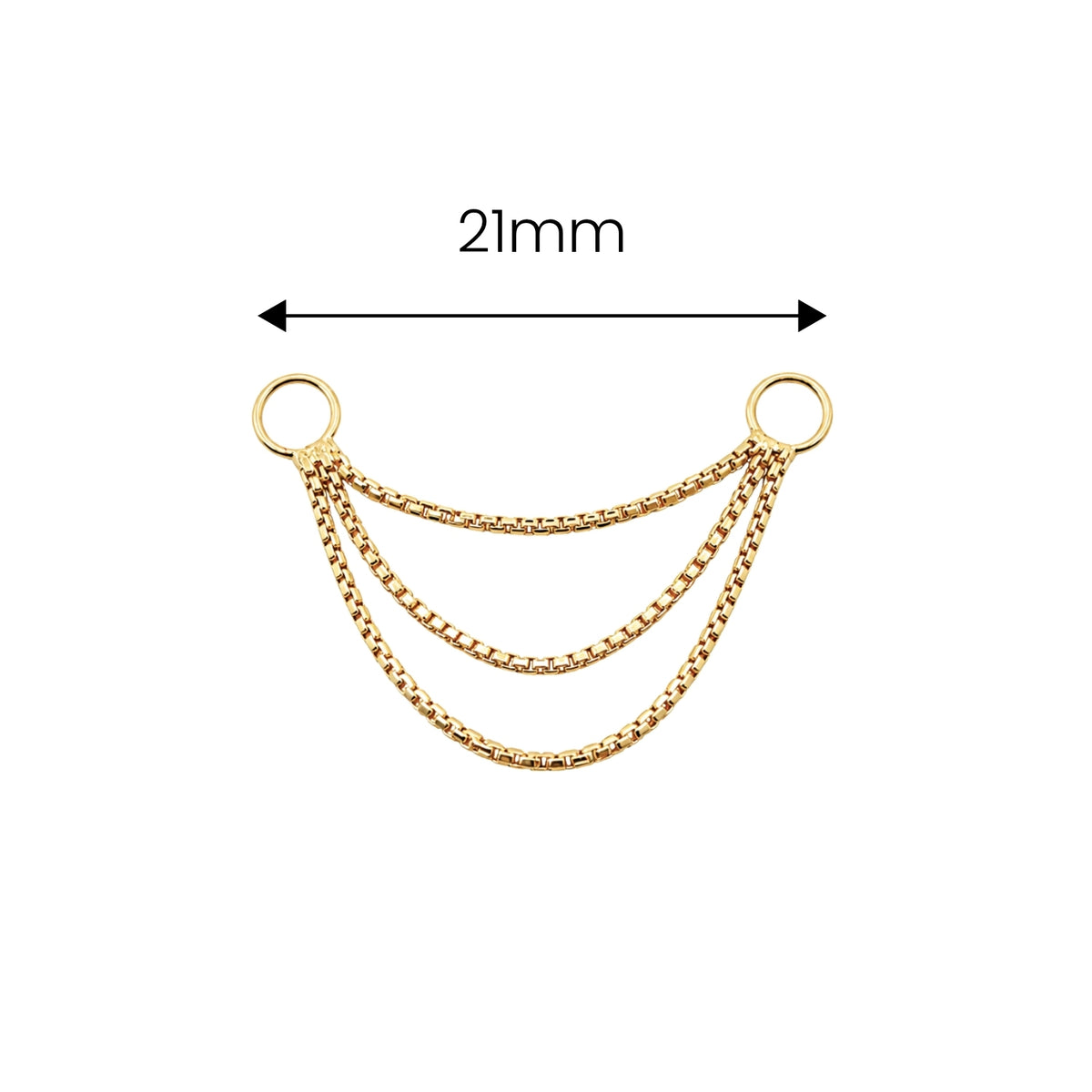 Short Triple Box Chain Connector