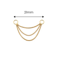 Short Triple Box Chain Connector
