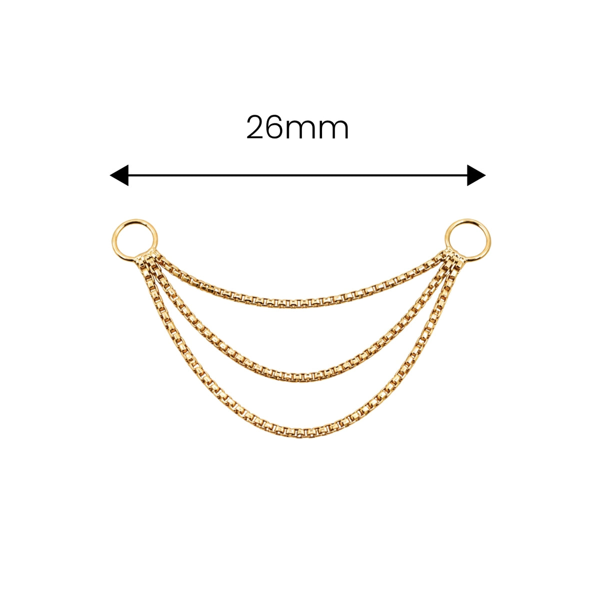 Long Triple Box Chain Connector