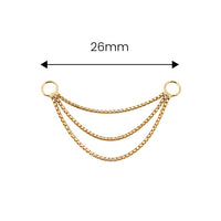 Long Triple Box Chain Connector