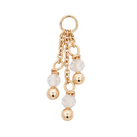 Triple Gemstone Dangle Charm