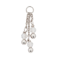 Triple Gemstone Dangle Charm