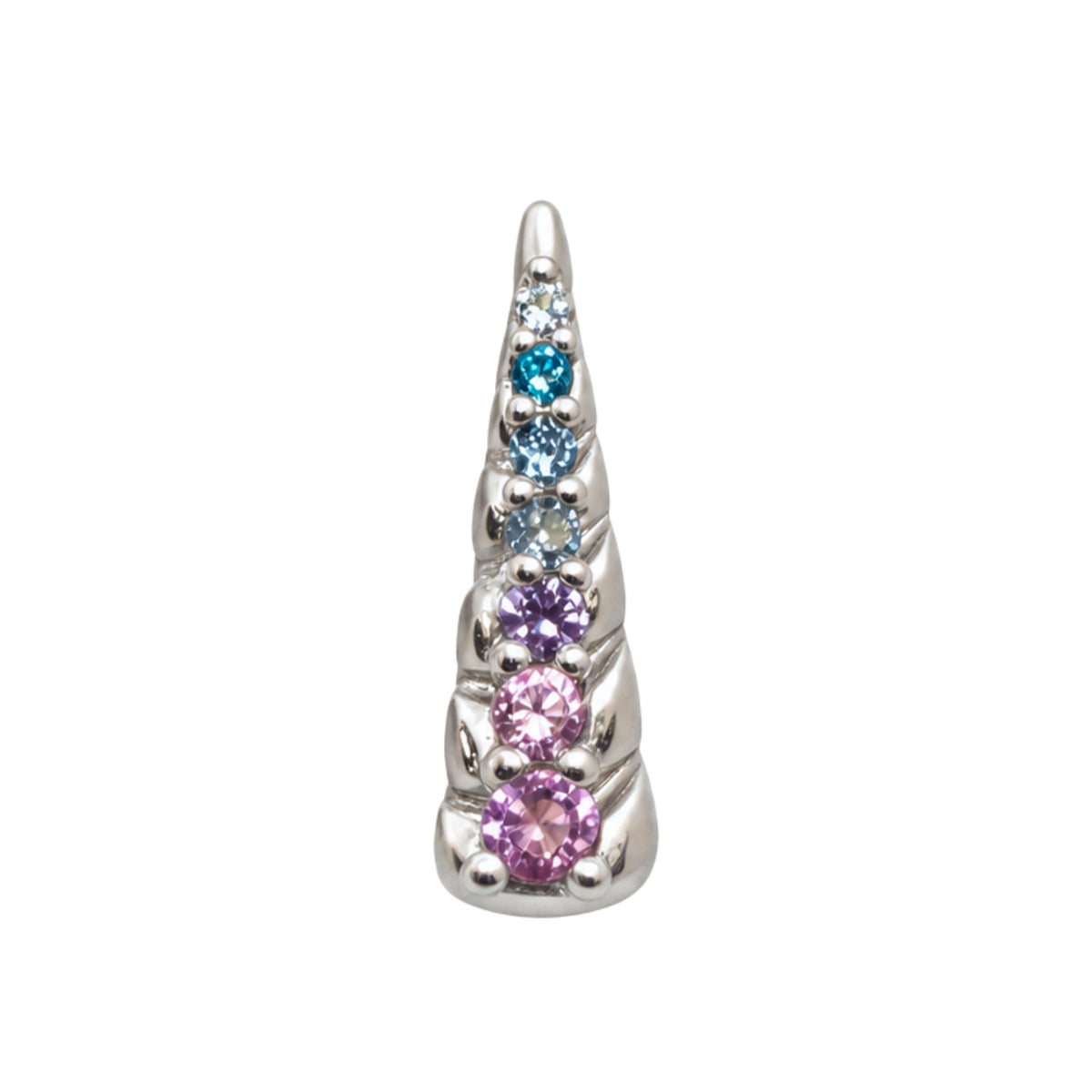 Rainbow Swarovski Crystal Unicorn Horn Earring