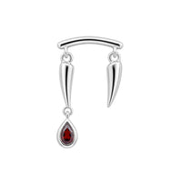 Crimson Fang Earring