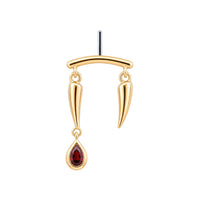Crimson Fang Earring