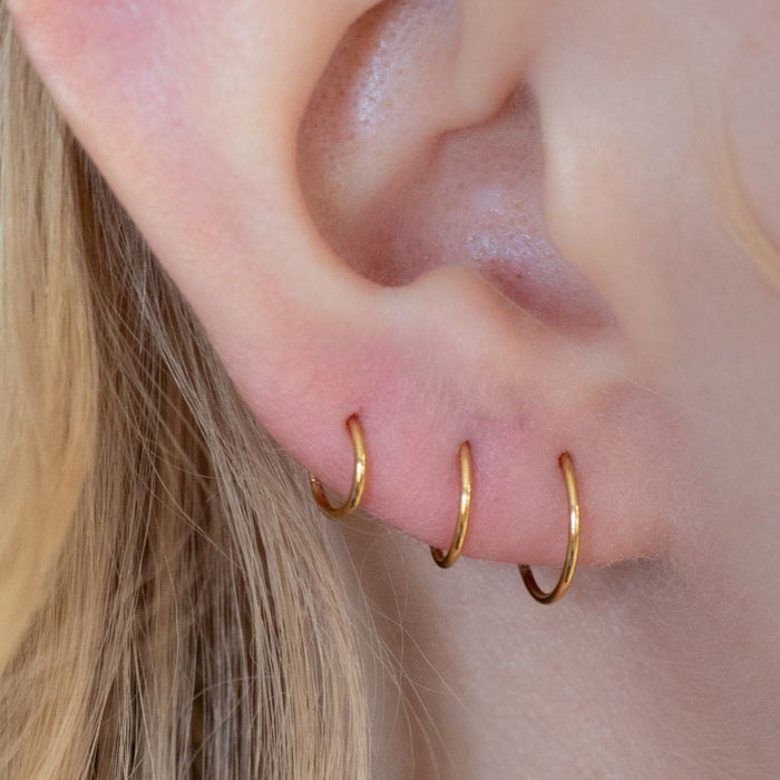 Silver Hoops 20 Gauge Plain Clicker Hoop The Curated Lobebestellerscartilagecartilage jewelry