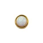 Gold Vermeil Opal Stud Earrings - Opal Earrings
