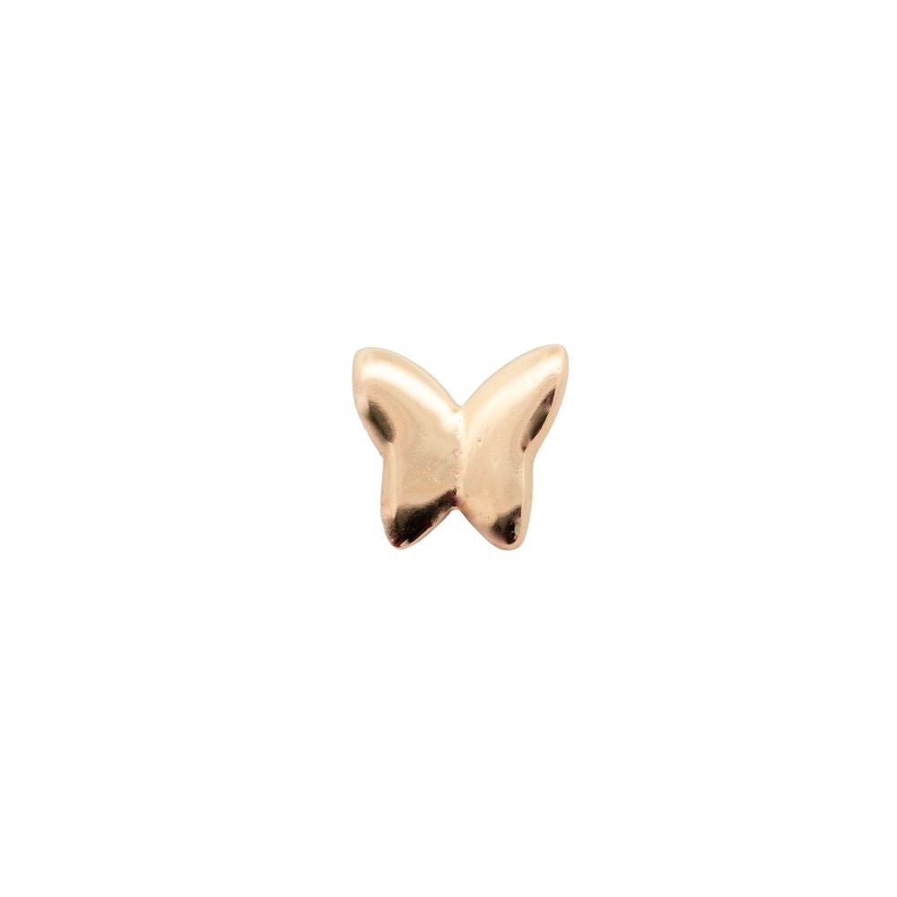 Yellow Gold Studs Butterfly Earring The Curated Lobe14k gold14k gold topbutterfly