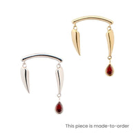Yellow Gold Studs Crimson Fang Earring The Curated Lobe14k gold14k gold topcartilage