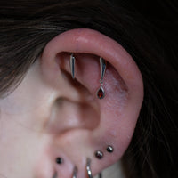 Yellow Gold Studs Crimson Fang Earring The Curated Lobe14k gold14k gold topcartilage