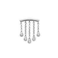 White Gold Studs Crystal Chandelier Floating Helix Earring The Curated Lobe14k gold14k gold topbestseller