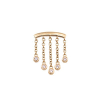 Yellow Gold Studs Crystal Chandelier Floating Helix Earring The Curated Lobe14k gold14k gold topbestseller