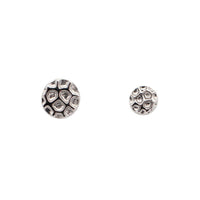 White Gold Studs Hammered Disc Earring The Curated Lobe14k gold14k gold topcartilage