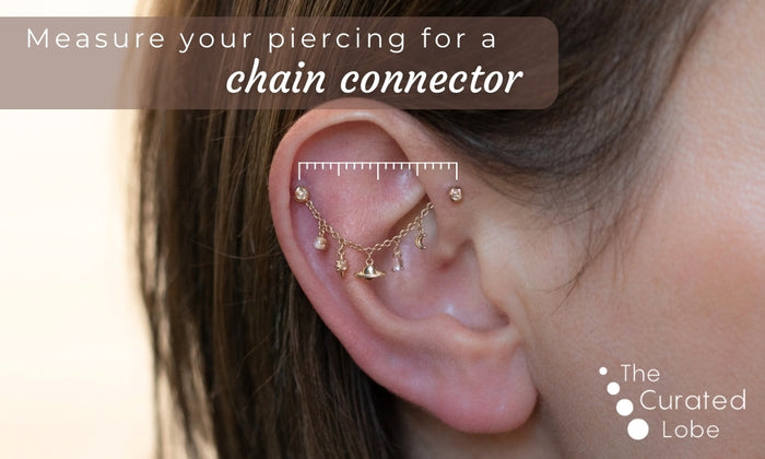 How to Measure Your Ear for a Piercing Chain | Chain Length Guide – The ...