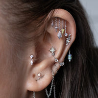 Yellow Gold Studs Opal Faerie Earring The Curated Lobe14k gold14k gold topcartilage