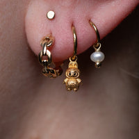 Yellow Gold Charms Small Pearl Charm The Curated Lobecharmcharmslobe