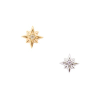 Yellow Gold Studs Star Earring The Curated Lobe14k gold14k gold topcartilage