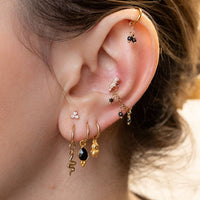 Gold Charms Teardrop Gemstone Charm The Curated Lobecharmsgemstone charmsgold charms