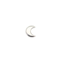 White Gold Studs Tiny Crescent Moon Earring The Curated Lobe14k gold14k gold topcartilage