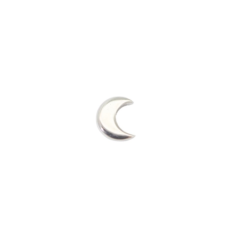 White Gold Studs Tiny Crescent Moon Earring The Curated Lobe14k gold14k gold topcartilage