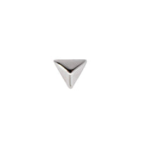 White Gold Studs Tiny Pyramid Earring The Curated Lobe14k gold14k gold topcartilage