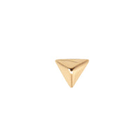 Yellow Gold Studs Tiny Pyramid Earring The Curated Lobe14k gold14k gold topcartilage