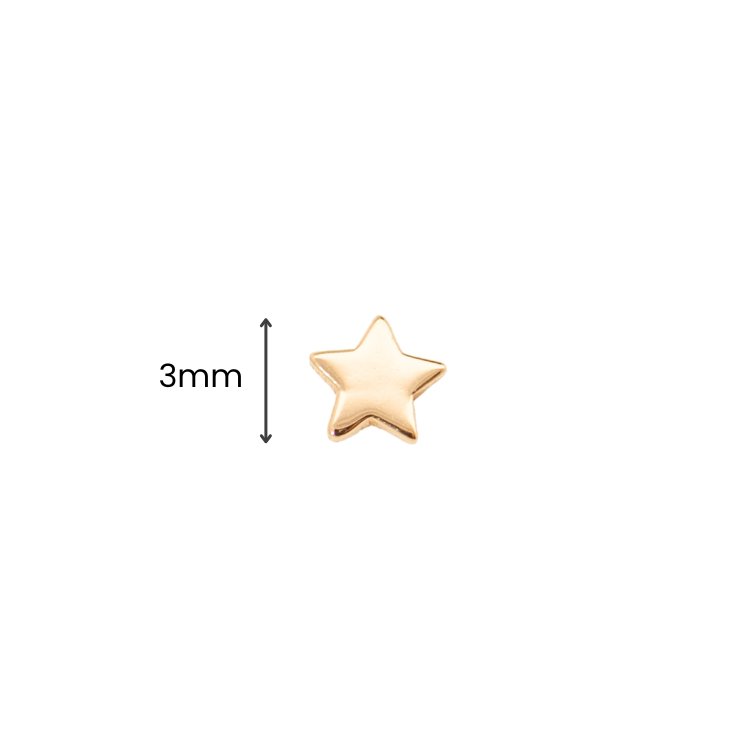 White Gold Studs Tiny Star Earring The Curated Lobe14k gold14k gold topcartilage