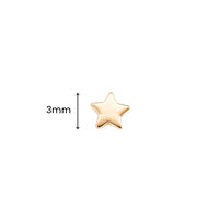 White Gold Studs Tiny Star Earring The Curated Lobe14k gold14k gold topcartilage