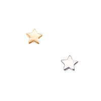 Yellow Gold Studs Tiny Star Earring The Curated Lobe14k gold14k gold topcartilage