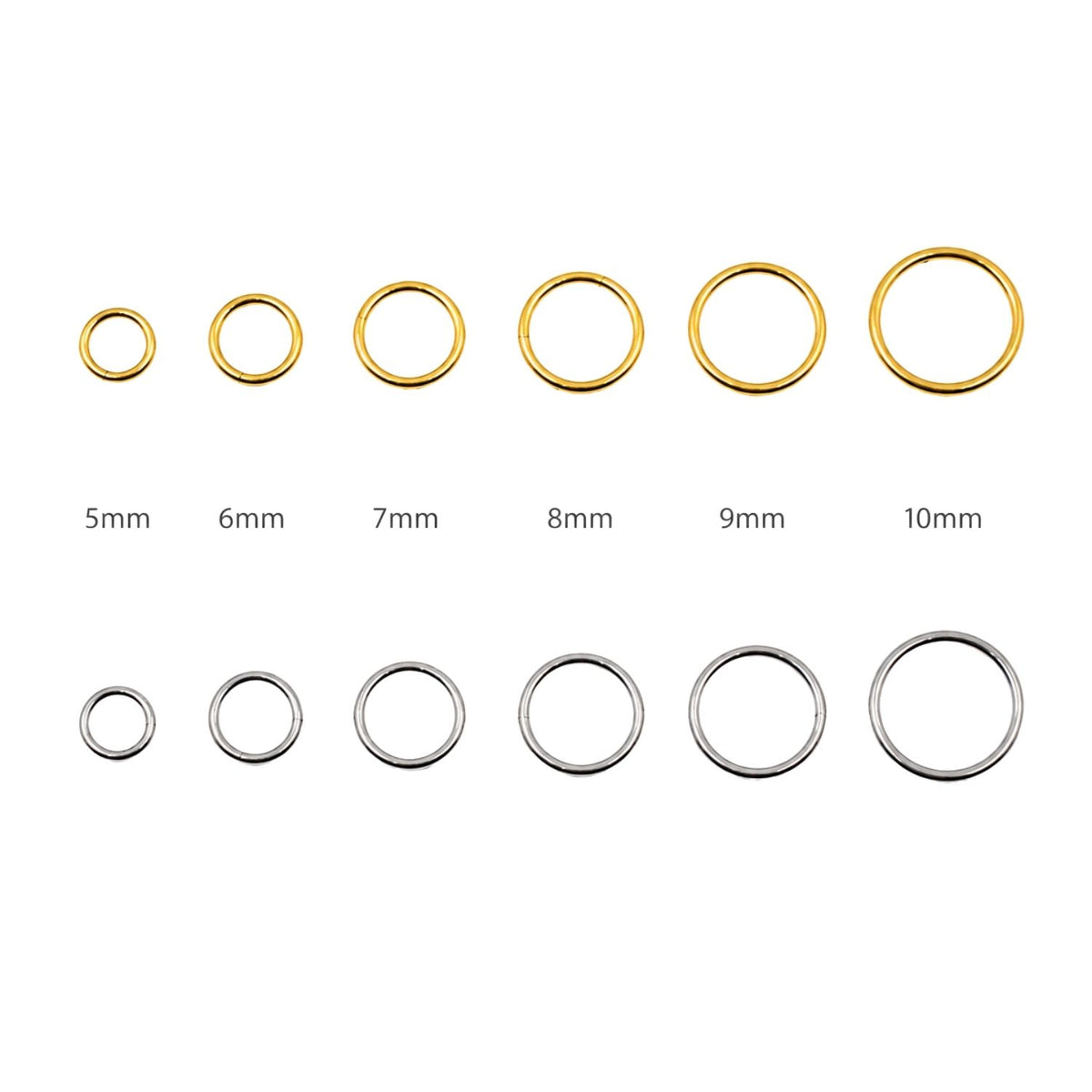 18 Gauge Plain Titanium Clicker Hoop