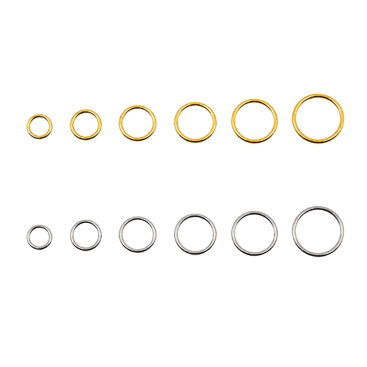 18 Gauge Plain Titanium Clicker Hoop