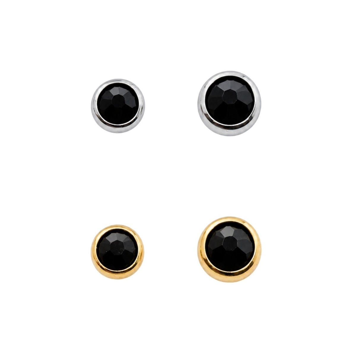 Jet Swarovski Crystal Earring Top