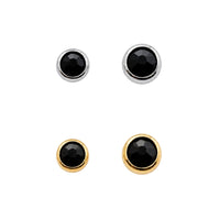 Jet Swarovski Crystal Earring Top