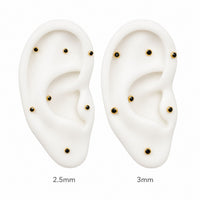 Jet Swarovski Crystal Earring Top