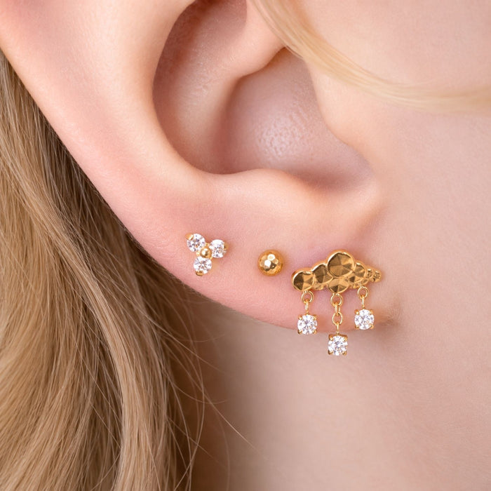 Rain Cloud Earring Top
