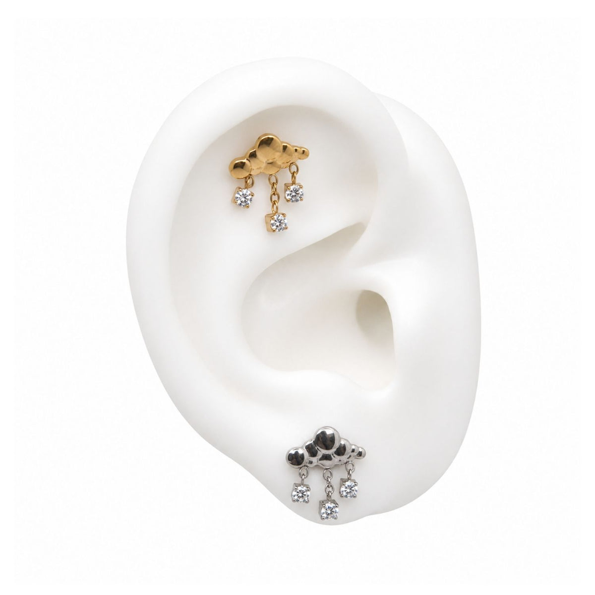 Rain Cloud Earring Top