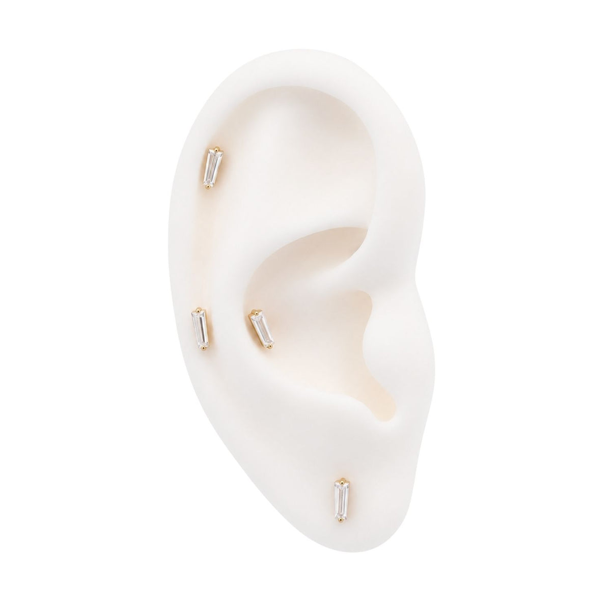 Crystal Baguette Earring Top