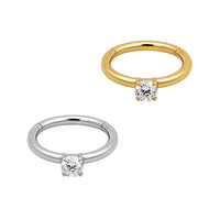 Single Crystal Clicker Hoop