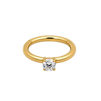 Single Crystal Clicker Hoop