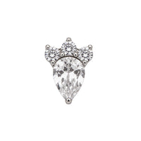 Crystal Droplet Cluster Earring Top
